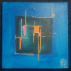 AB0049;das kleine Blaue -anja-busczynsky-freischaffende-kuenstlerin