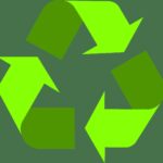 Dekorativ, recyclingsymbol